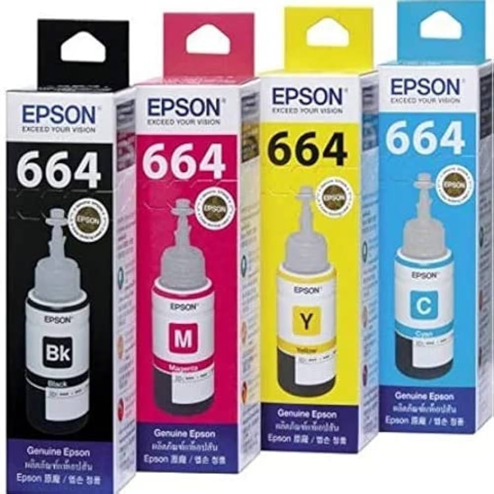 Epson T664 Color Ink Bottle (C/M/Y)